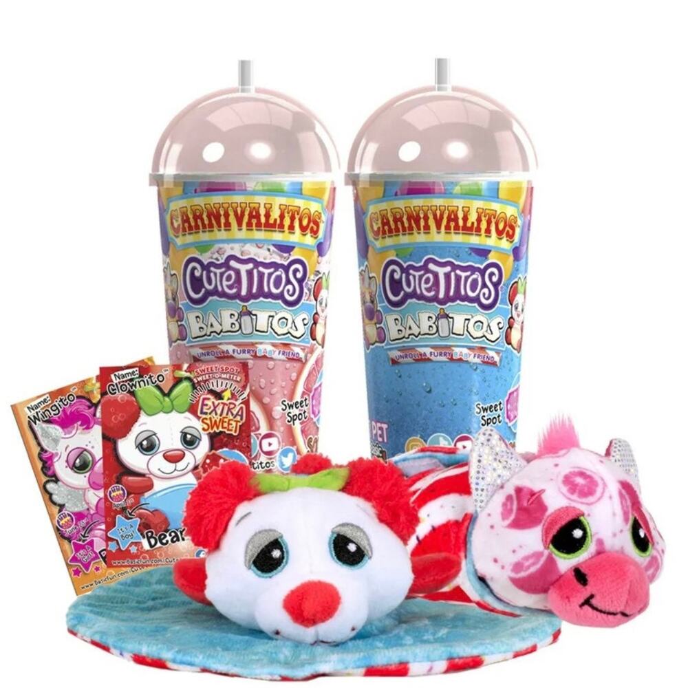 Carnivalitos Cutetitos Babitos Sweet Spot Surprise Plush Basic Fun SET OF 2 NEW